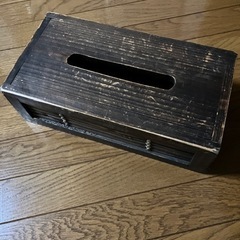 ティッシュケース　木製