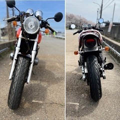 実働 実走行距離6000km!! 美車 ゼファー400 低走行 Z2仕様 火の玉カラー ★カスタム多数！ カワサキ 空冷 4発 ZR400C ZEPHYR400の画像