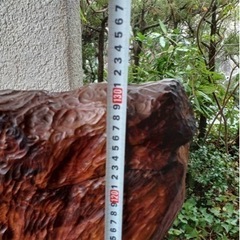 木の置物　インテリア　彫り物の画像