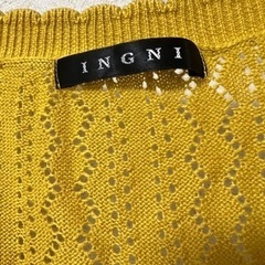 INGNI イング　パターンメッシュショートカーディガン　Ｍの画像
