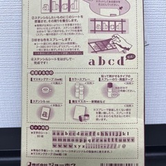 ステンシルシート　SSサイズとＳサイズ！の画像