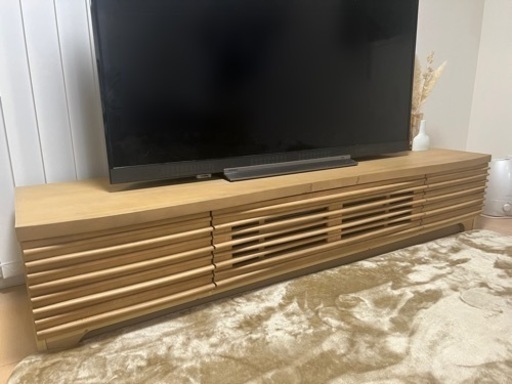 【取引中】【受付一旦休止】高級テレビボード　天然木メープル無垢材180cm幅