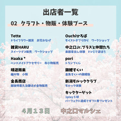 4月13日（土）中之口マルシェを開催します！ - 新潟市
