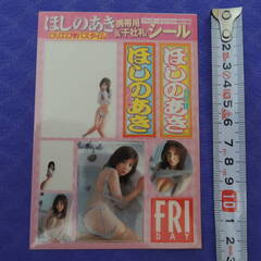 ★ほしのあき　★フライデーダイナマイト特別付録　携帯用＆千社札シール　2007年の画像