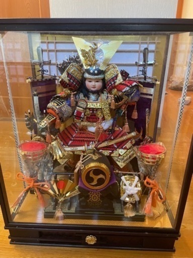 五月人形 箱あり、オルゴール鳴ります