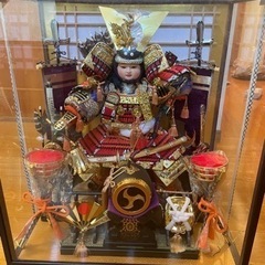 五月人形 箱あり、オルゴール鳴ります