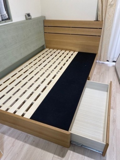 【ニトリ】セミダブルベットフレーム　EB-001(引き出し付き WW  DR)