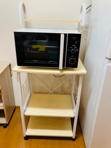 【制約済】2022年製の日立の電子レンジとラックセット