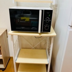 【制約済】2022年製の日立の電子レンジとラックセット