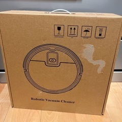 【新品未使用】ロボット掃除機 シンプル操作 紙パック不要 ダストボックス スリム USB充電の画像