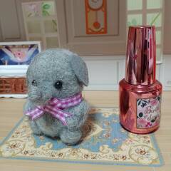 小さな可愛いぞうさん　羊毛の画像