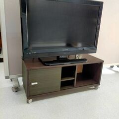 テレビ台　茶色　キャスター付き