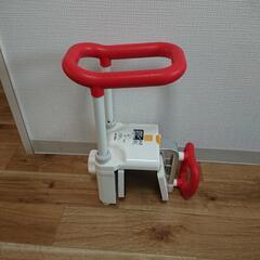 介護用品 介護シャワー椅子 手すり 足置き 3点セットの画像