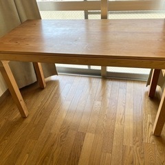 ヒノキ 木製デスク