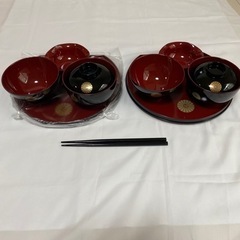 お食い初め用食器2セットの画像