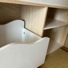 sold   ニトリ　おもちゃ箱　絵本棚　ミア3の画像