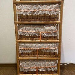受渡し様決まりました。籐ラック　　家具
