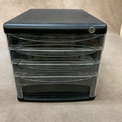 ケース　レターケース　収納　書類収納　4段　4段目深型　鍵なし　中古