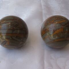 ★健身球　Health ball　　中国健康器具 健身球 2個セット　　箱入り　美品の画像