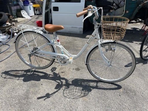 自転車 24インチ　ライト付き　切り替えなし