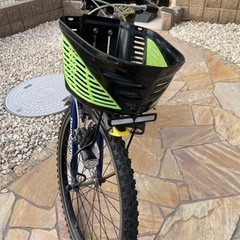 子供用自転車　クロスバイク　24インチ　ブルー　青　マウンテンバイク　　　　の画像