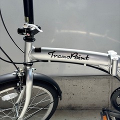 【美品】折りたたみ式自転車 20インチ Trano Paint シルバー 折りたたみ自転車の画像