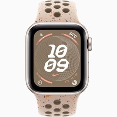 [取引中]AppleWatch SE2 スターライトNIKEスポーツバンドの画像