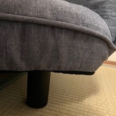 【美品】2人掛けソファ　グレーの画像