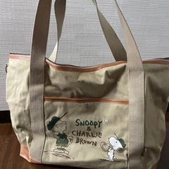 大きなボストンバック　スヌーピーの画像
