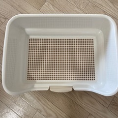 ペット　犬　メッシュトイレ　壁付き