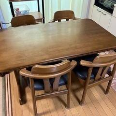 4人掛　テーブル　椅子　セット