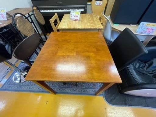 【リサイクルサービス八光】幅75㎝　弘益　DTS-7575 2人掛けダイニングセット