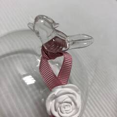▼【ドーム型容器　インテリア雑貨　未使用　長期保管品　芳香剤つき　】飾り 洋風 薔薇 バラ（NF240130）Zi-515-58の画像