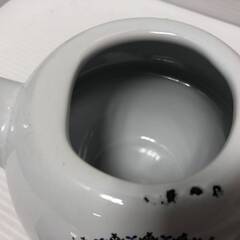 ▼【ホーロー風　ティーポット＆カップ　未使用品　紅茶　コーヒー　緑茶　ミルク】（NF240208）515-85-①Wの画像