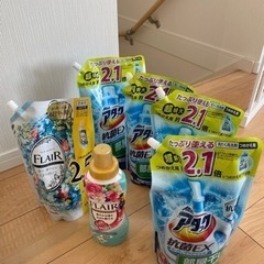 【未開封3＋開封済1】アタック抗菌EXスーパークリアジェル　超特大2.1倍詰替用の画像