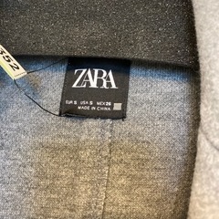 服/ZARA グレーのコート　ファッション カーディガン レディースの画像