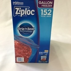 Ziplocガロンサイズ  フリーザー用バック152枚入 38枚×4個 ダブルジッパー 冷凍保存用袋の画像