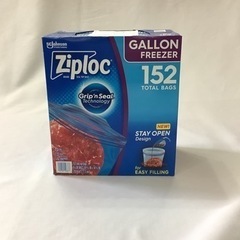 Ziplocガロンサイズ  フリーザー用バック152枚入 38枚×4個 ダブルジッパー 冷凍保存用袋の画像