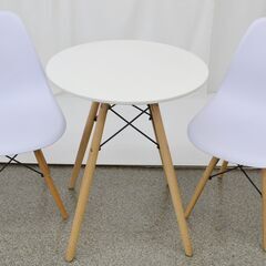 激安 先着順♪株式会社イーナ テーブル チェア 3点セット オシャレ ホワイト 家具 インテリア【775】の画像