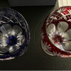 商談中　江戸切子　廣田硝子　お猪口ぐい呑み新品ペア品の画像