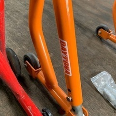バイク　メンテナンススタンド　J-TRIP製リアスタンド　デイトナ製フロントスタンドの画像