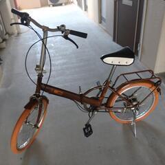 美品かと！自転車 折りたたみ自転車の画像