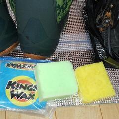 オフトレ 人工芝　kings用　スノーボード　K2板　＋　おまけのブーツ＆ビンディングの画像