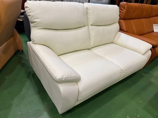 【愛品館八千代店】ニトリ　2人掛合皮ソファ　Nシールド IV