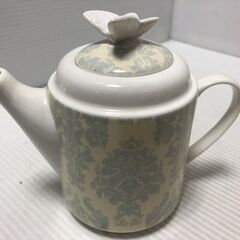 ▼【ティーポット＆カップ　白地　紅茶　緑茶　未使用　長期保管品】（NF240131）Zi-515-92Wの画像