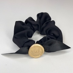 ヘアゴム シュシュ シーリングスタンプ飾り 蝶結び