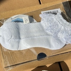 17.4cm キッズフォーマルシューズ&新品レース靴下の画像