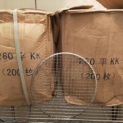 使い捨て焼き網(丸網) 26cm 600枚の画像