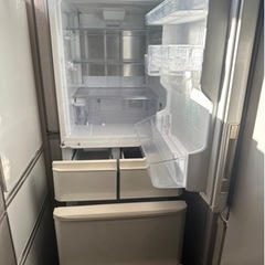 D0910 SHARP シャープ　両開き冷蔵庫　 2014年　　自動製氷器付き冷蔵庫 384Lの画像