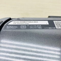 Buffalo ポータブルDVDドライブ　DVSM-PTS8U3-BKAの画像